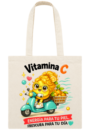 Tote bag Energía para Tu Piel, Frescura para Tu Día de Vitamina C
