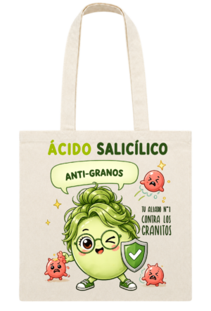 Tote bag Anti-Granos inspirada en ácido salicílico