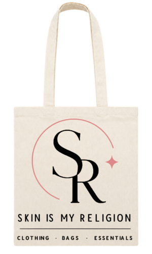 Tote bag con monograma Skin Is My Religion