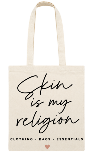 Tote Bag Skin Is My Religion Signature – SKIN ESSENTIALS