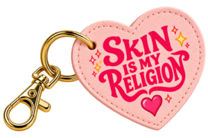 SKIN CRUSH – Llavero corazón rosa